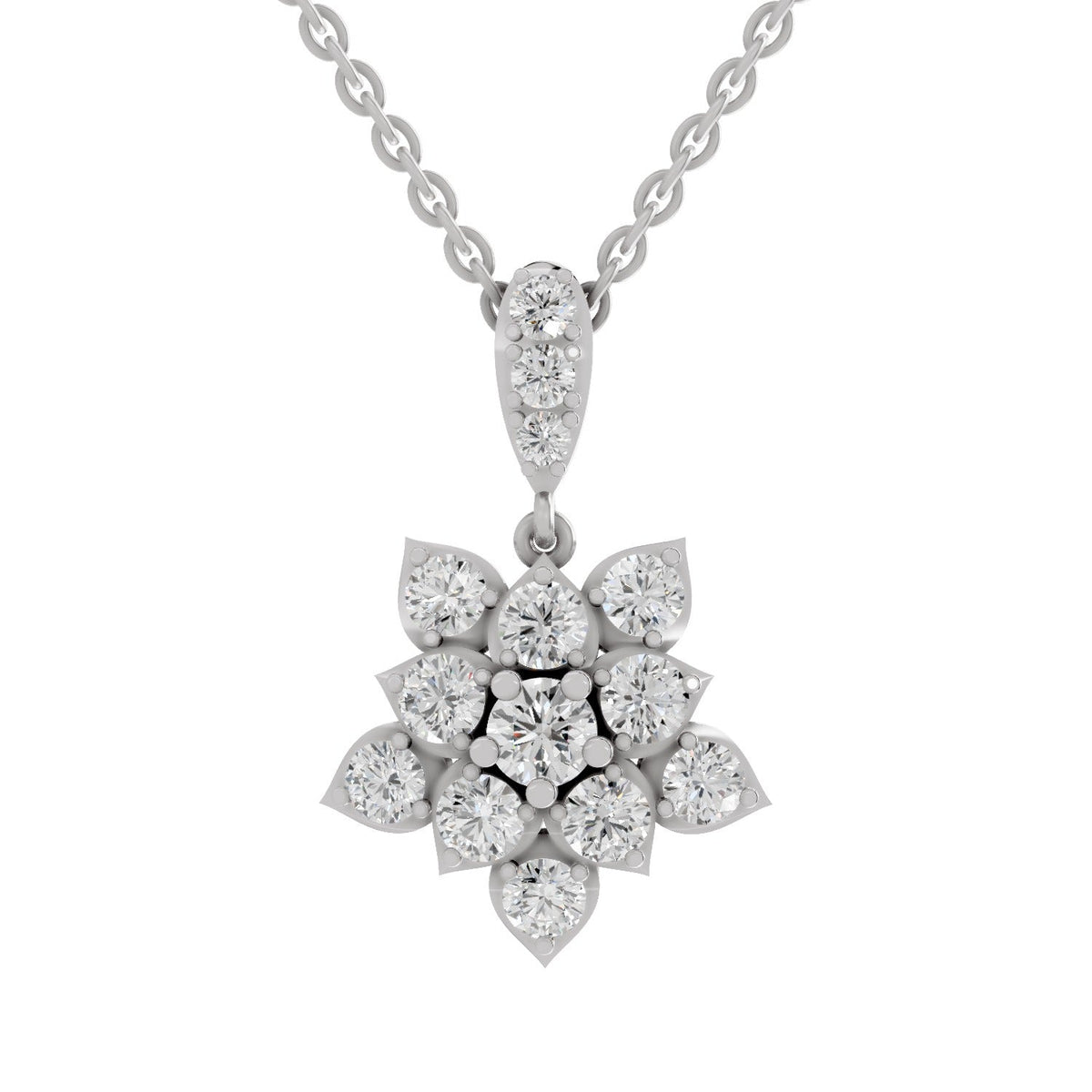 Shimmering Diamond Pendant
