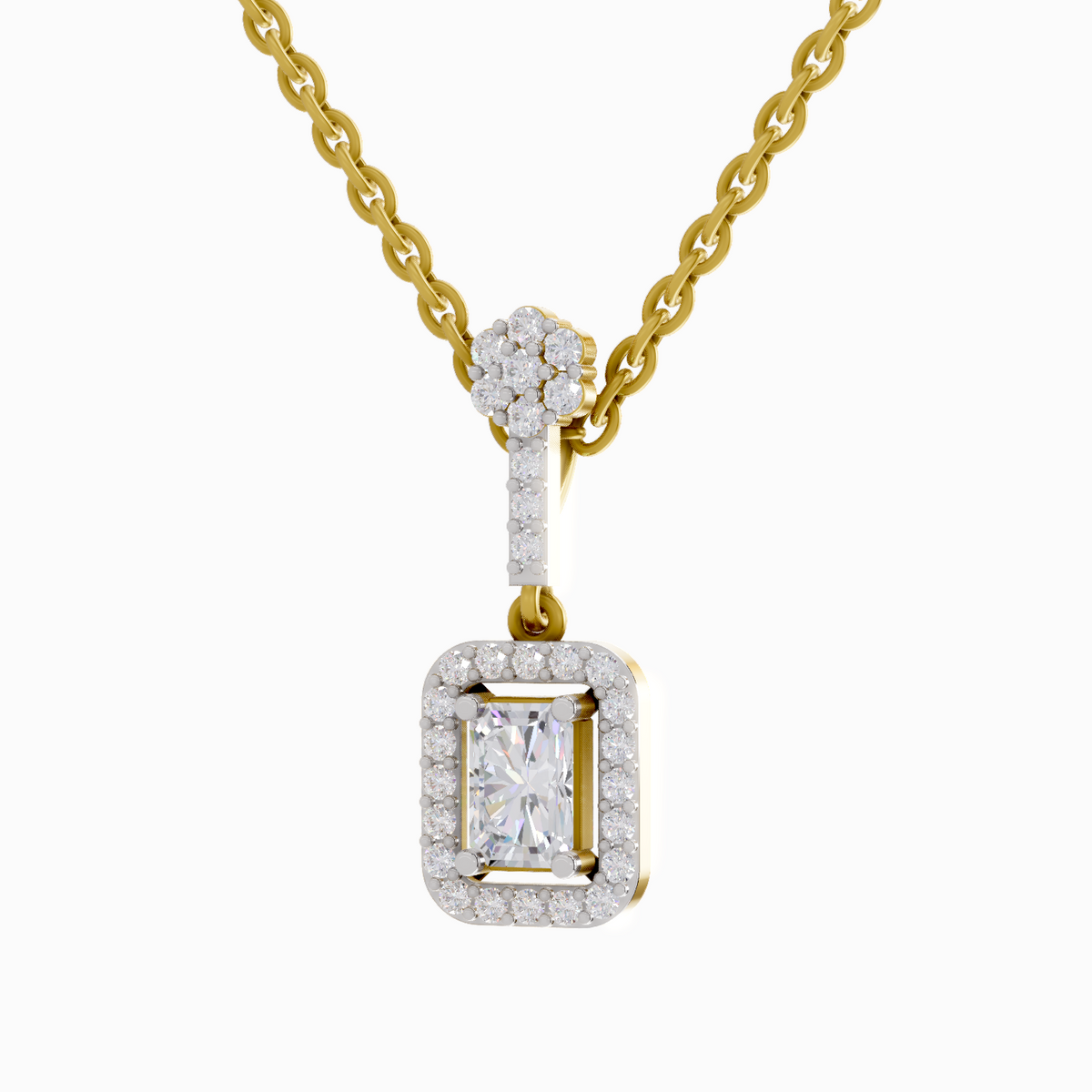 1.03 Carat Emerald Shaped 14K