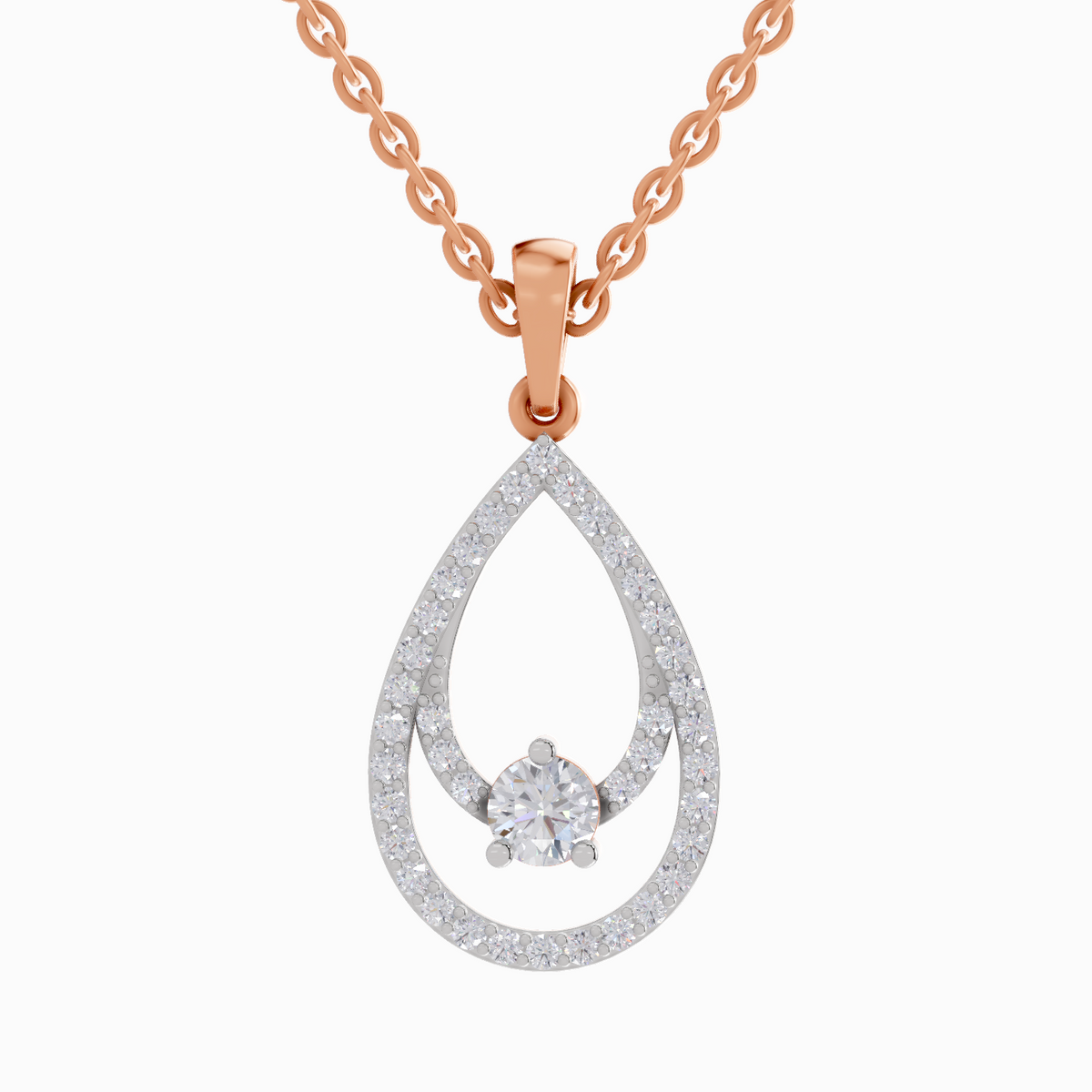 Iconic Teardrop Diamond Pendant
