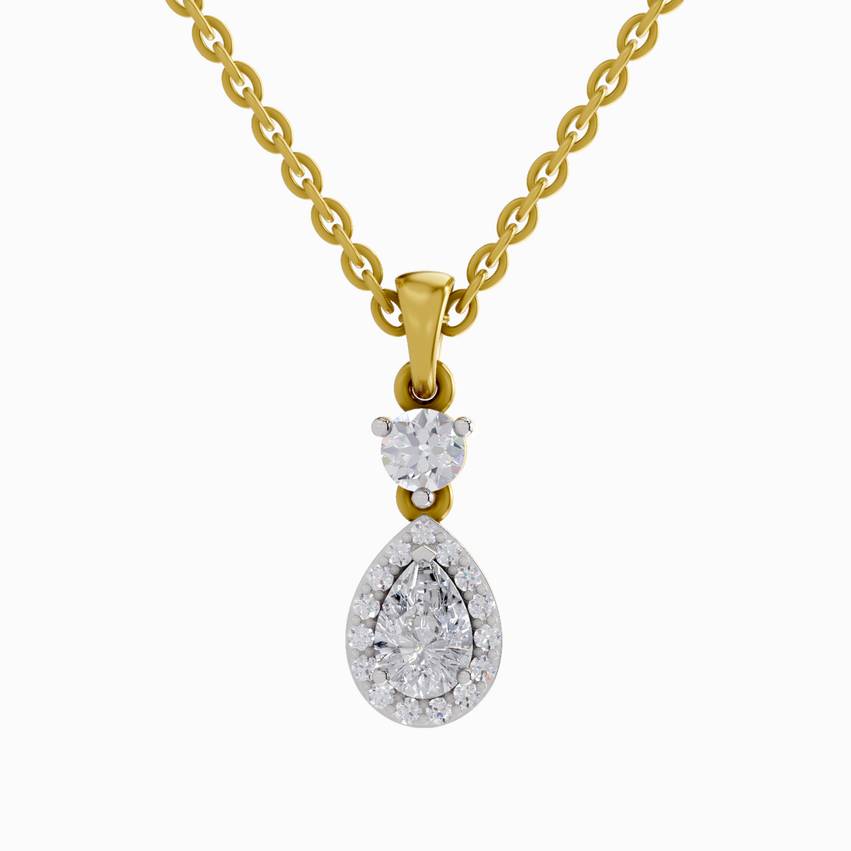 0.9 Carat Pear Shaped 14K