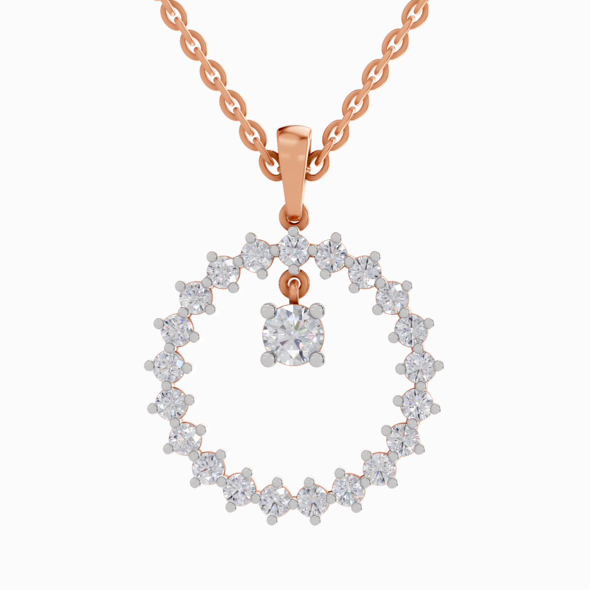 Lustrous Diamond Pendant