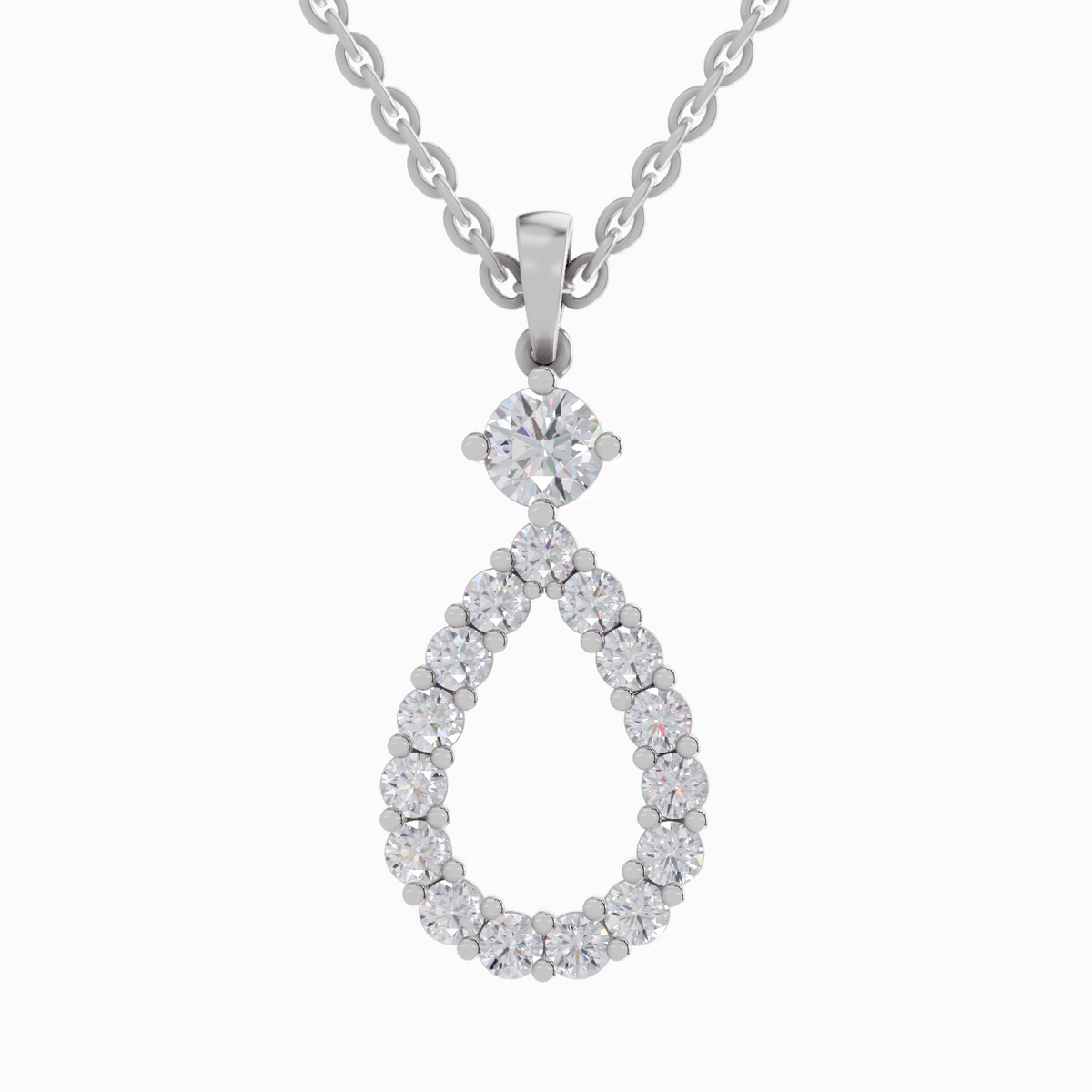 Graceful Diamond Pendant