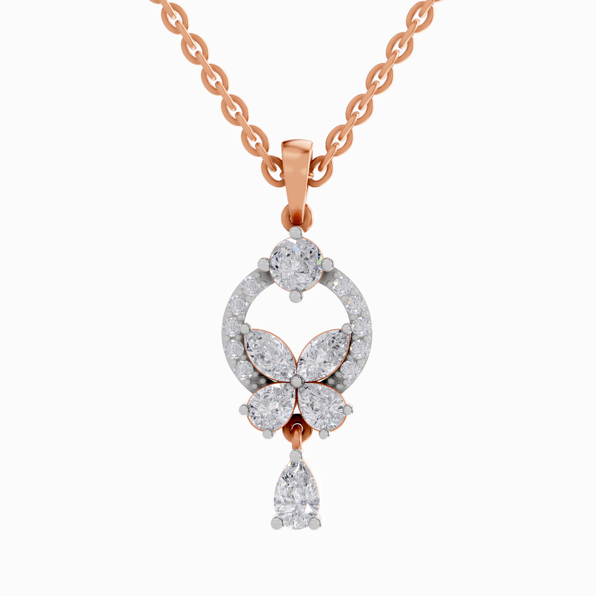 Luminous Marquise Diamond Pendant