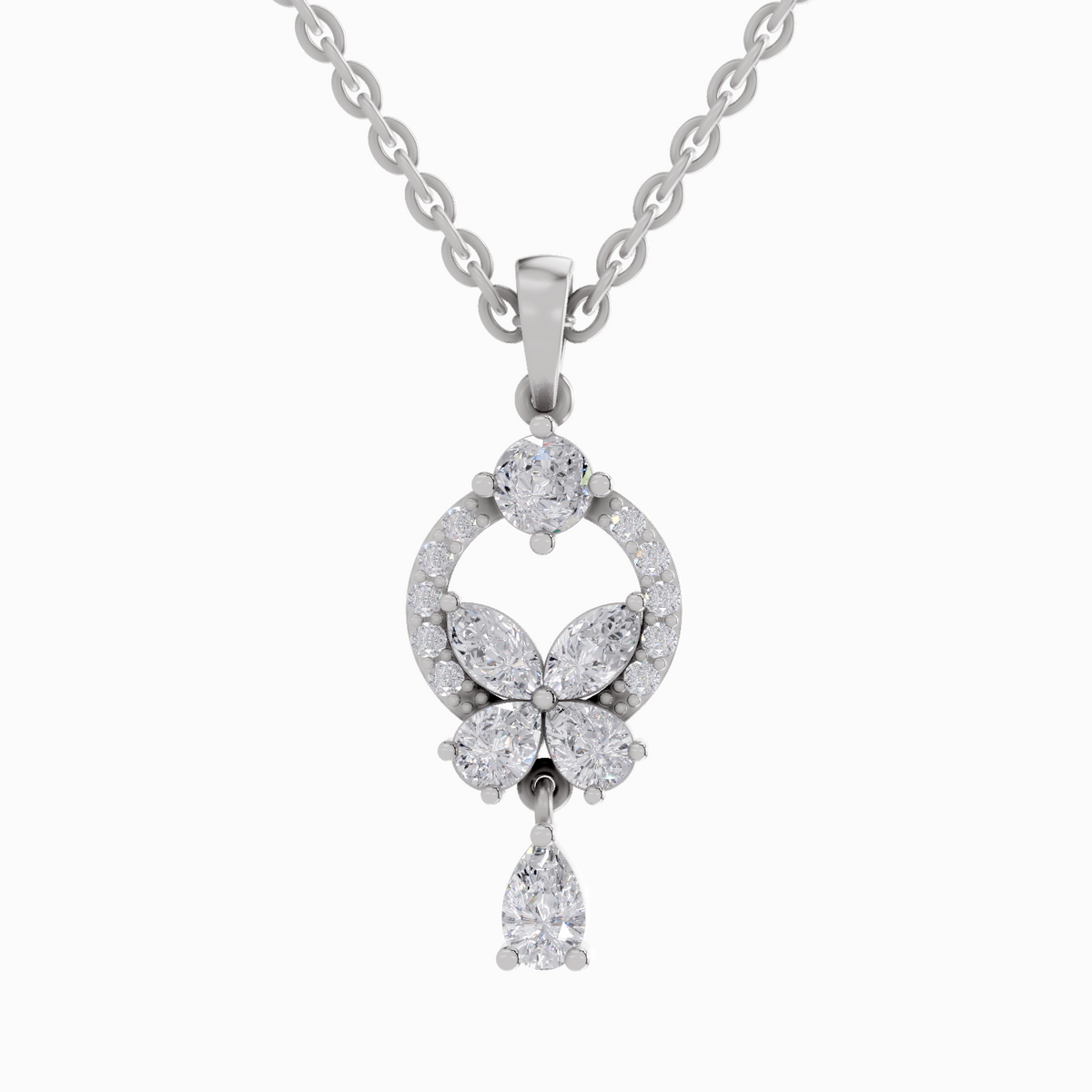 Luminous Marquise Diamond Pendant