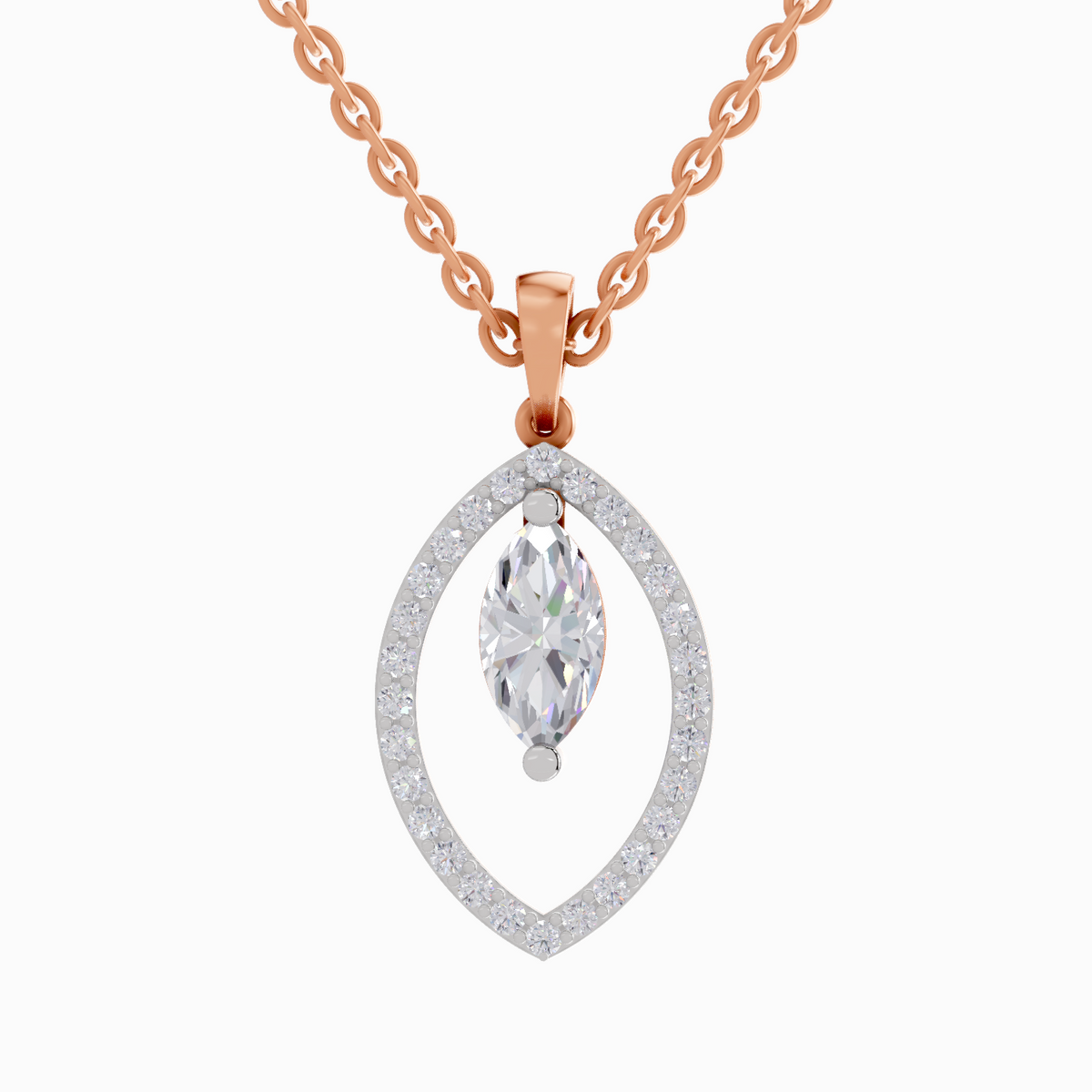 Ethereal Marquise Diamond Pendant