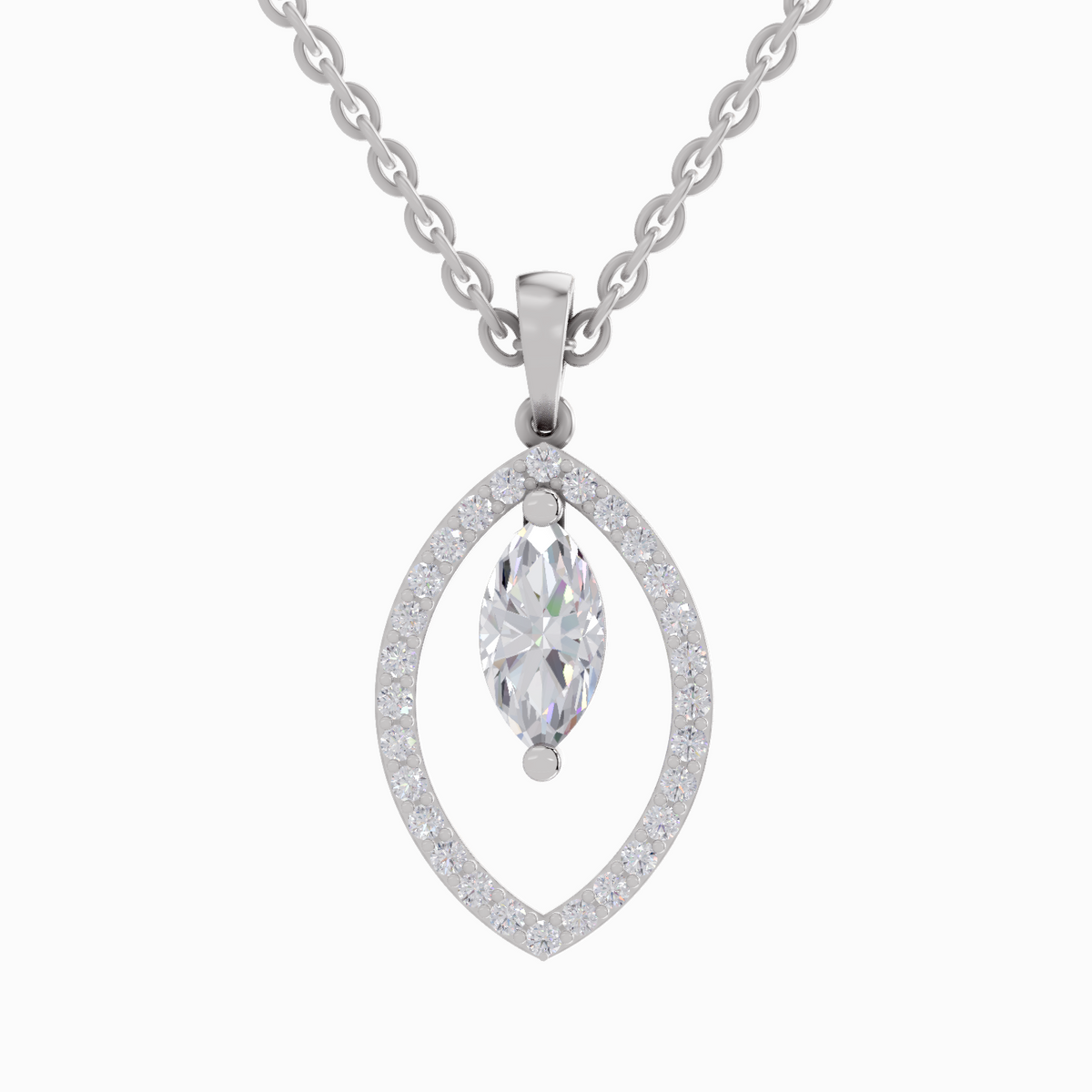 Ethereal Marquise Diamond Pendant