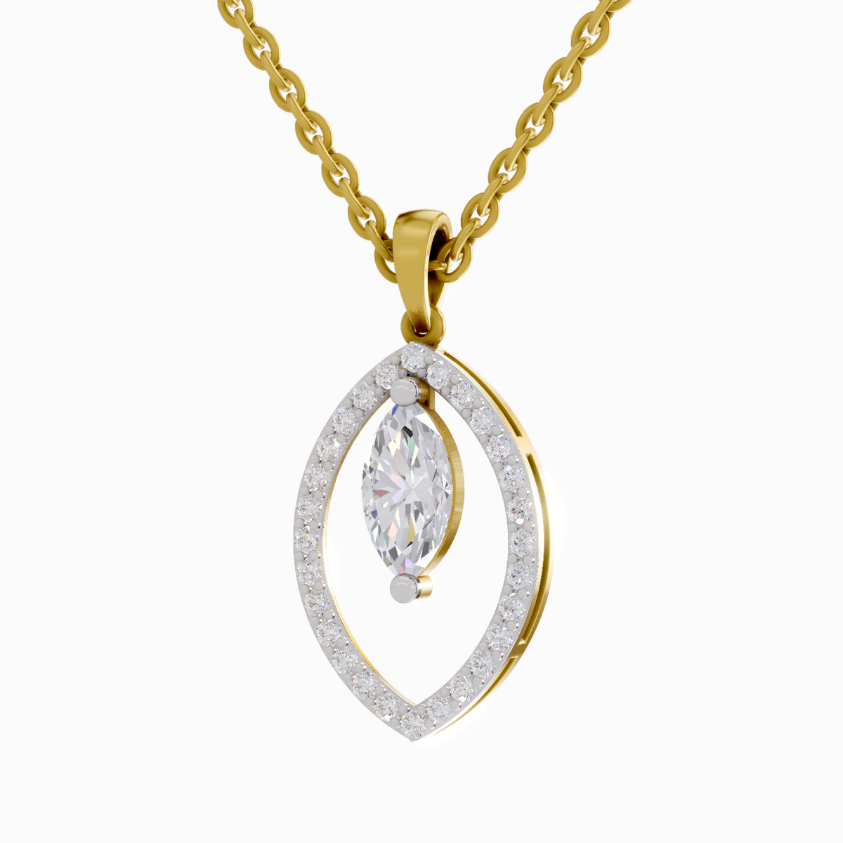 1.09 Carat Marquise Shaped 14K