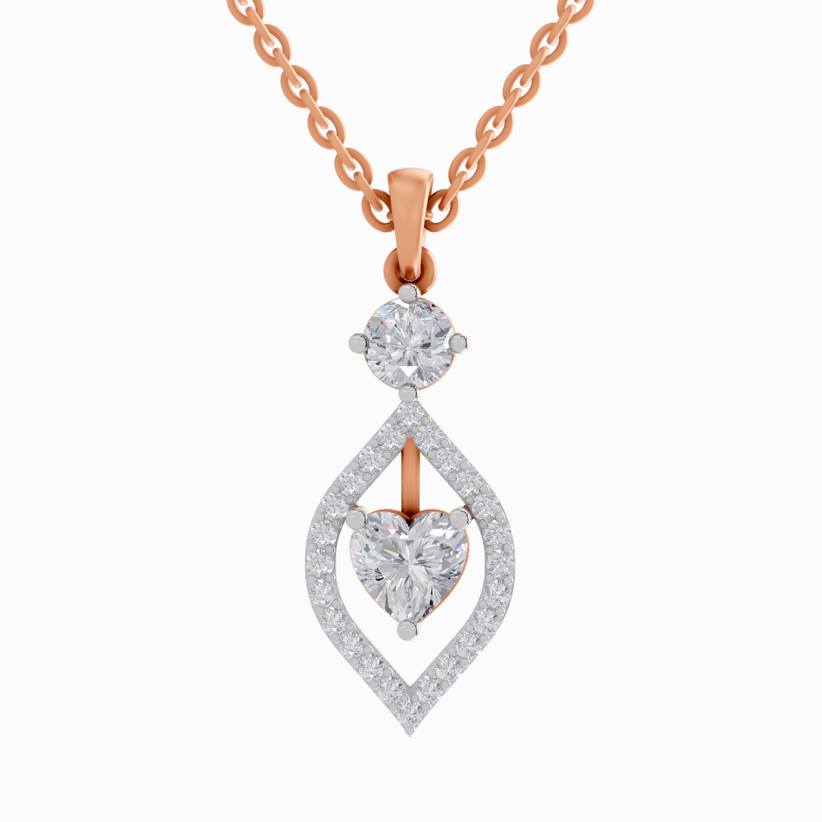 Celestial Heart Diamond Pendant