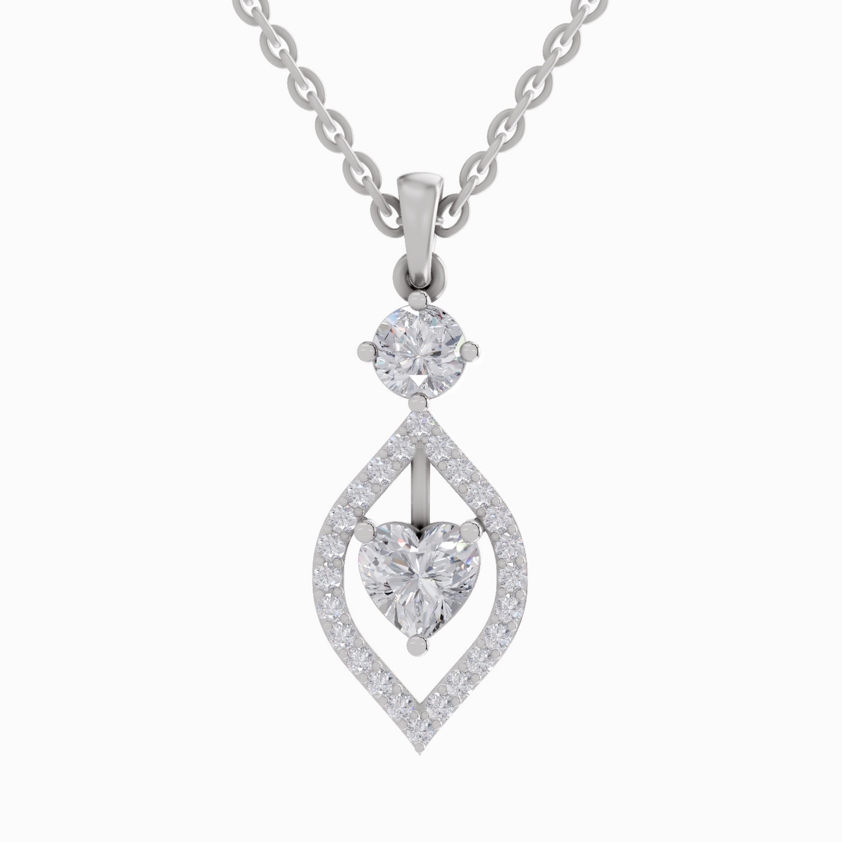 Celestial Heart Diamond Pendant