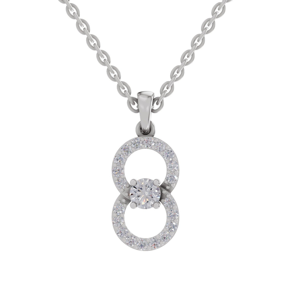 Refined Diamond Pendant