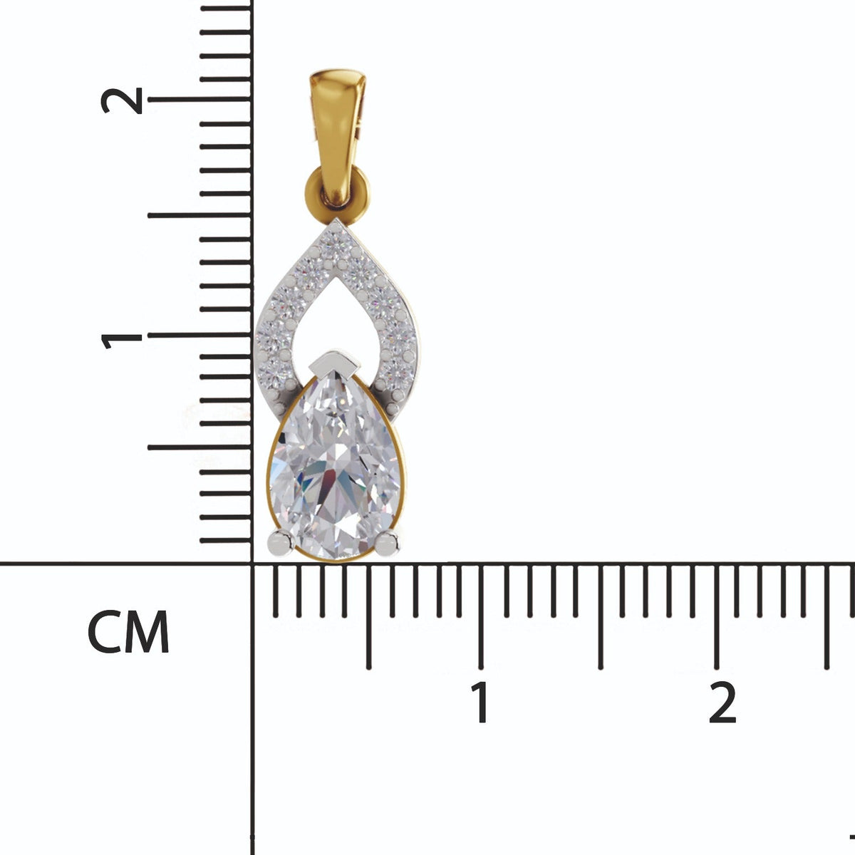 Dreamy Pear Diamond Pendant