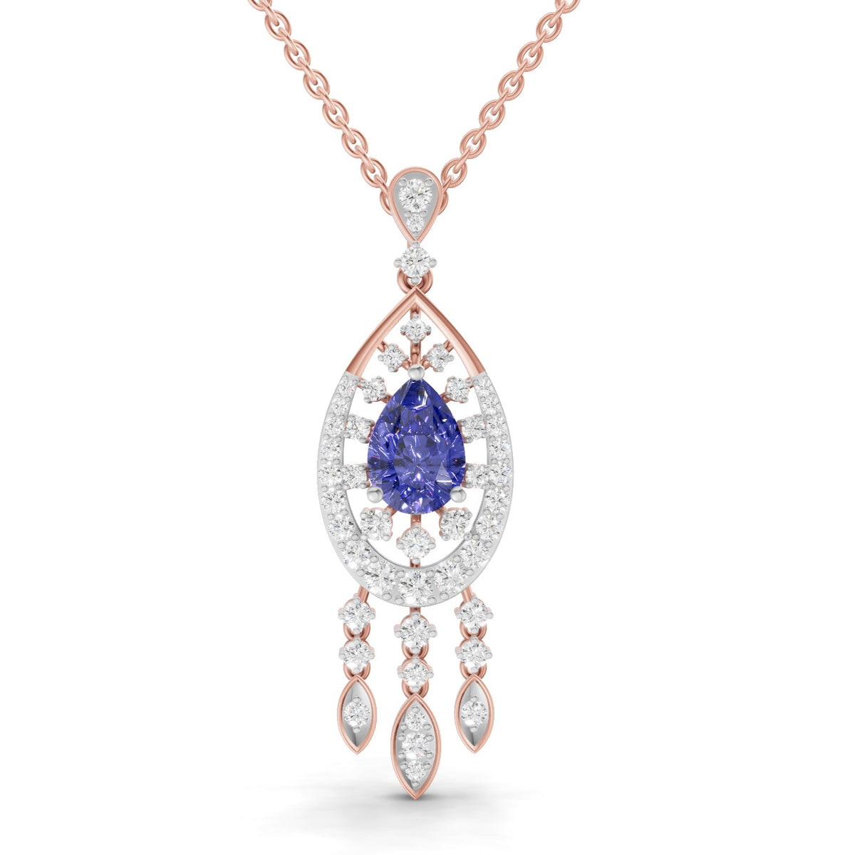 Brilliant Modern Diamond Pendant