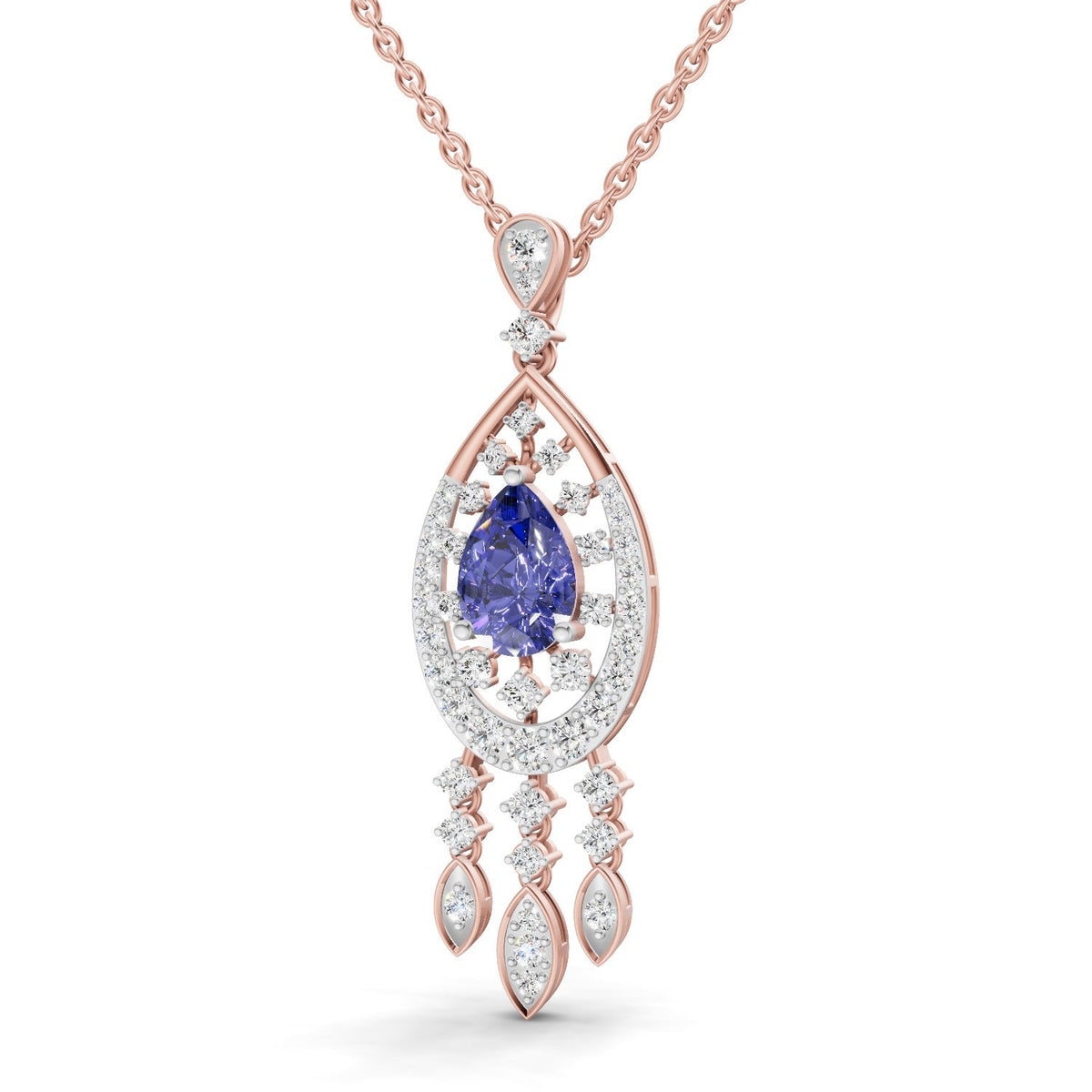 Brilliant Modern Diamond Pendant