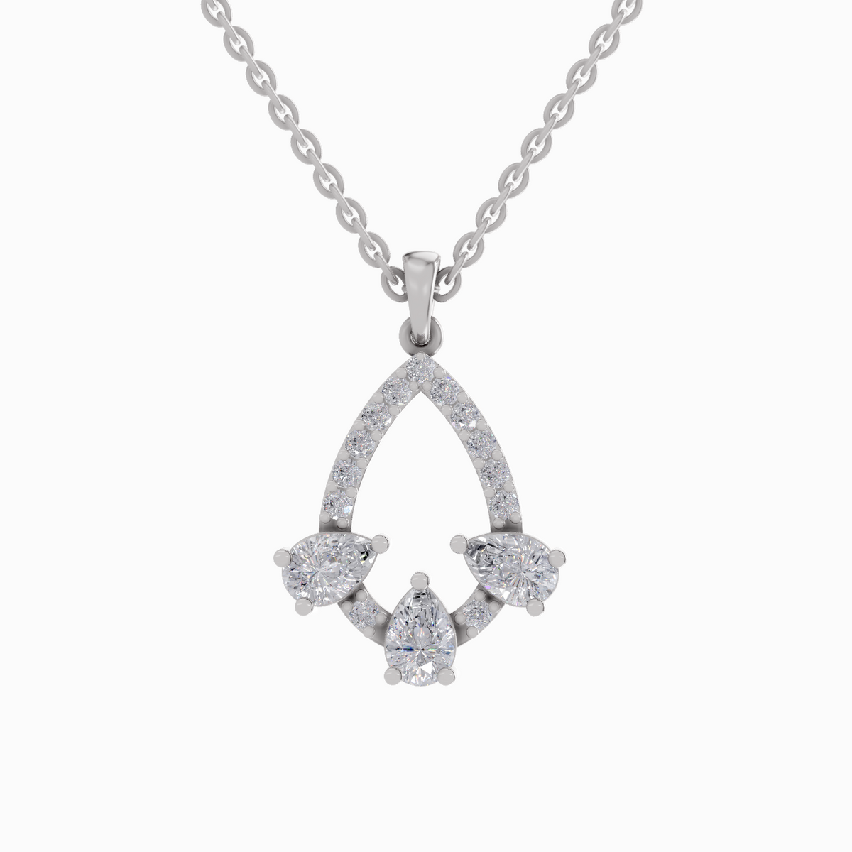 Dazzling Pear Diamond Pendant