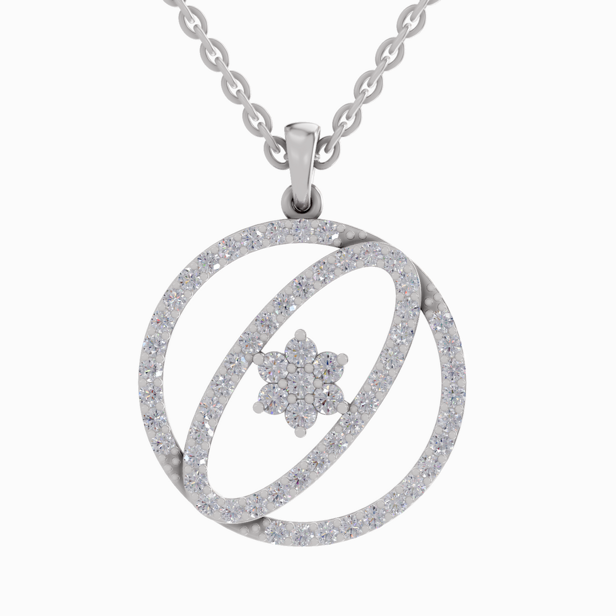 Graceful Nova Diamond Pendant
