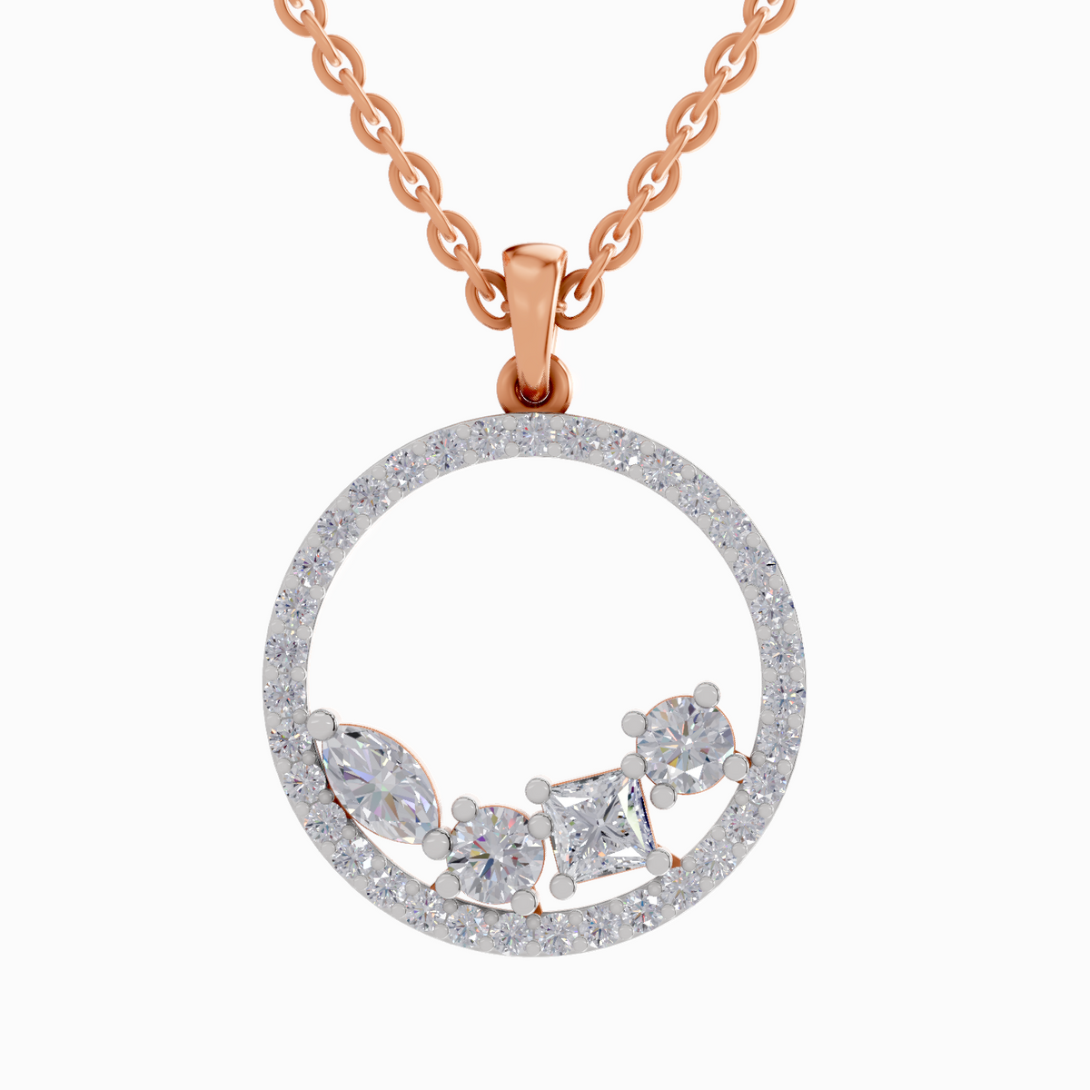 Elegant Marquise Diamond Pendant