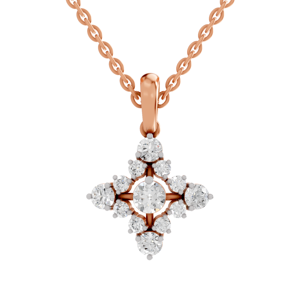 Exquisite Bloom Diamond Necklace