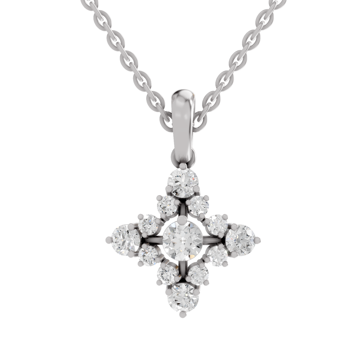 Exquisite Bloom Diamond Necklace