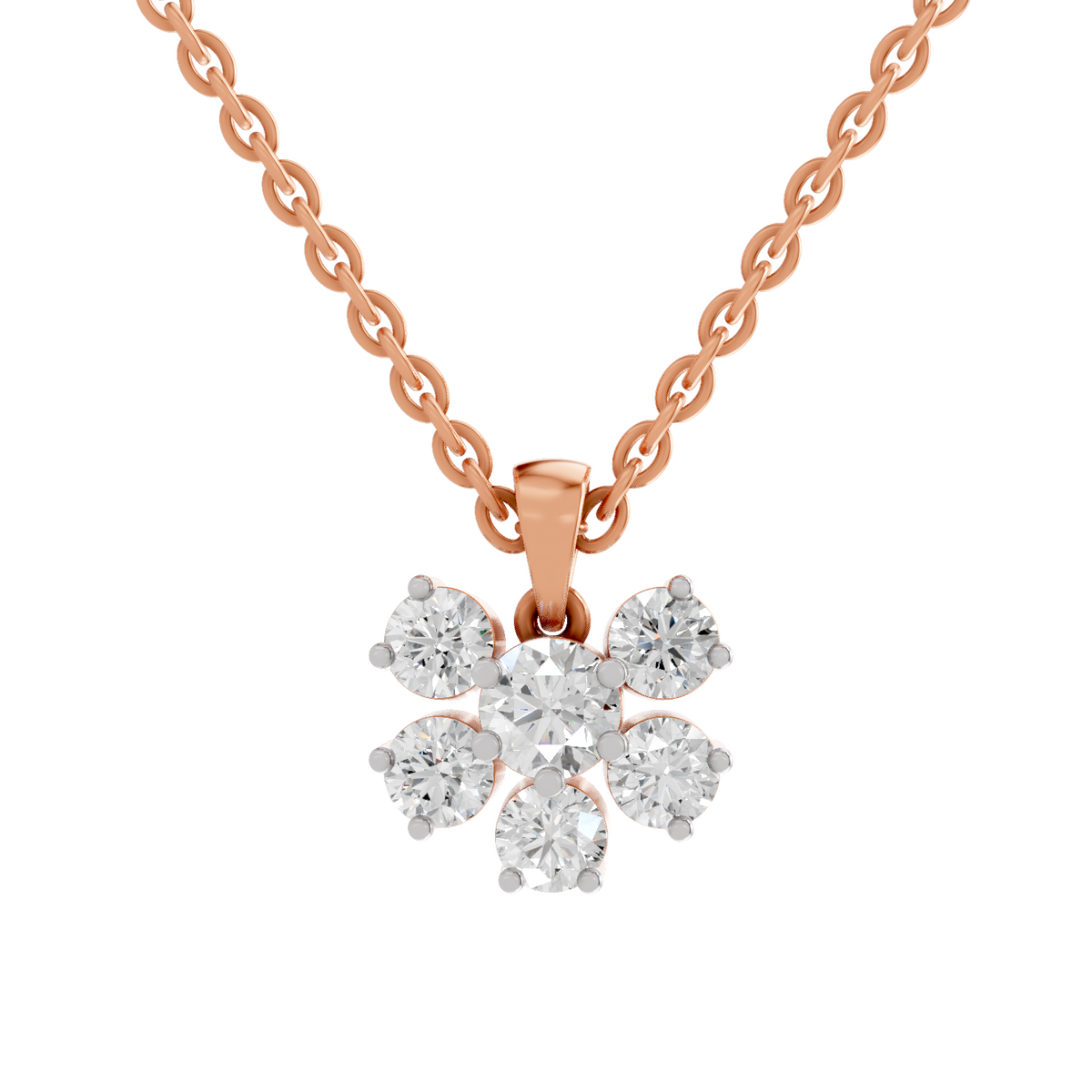 Majestic Bloom Diamond Necklace