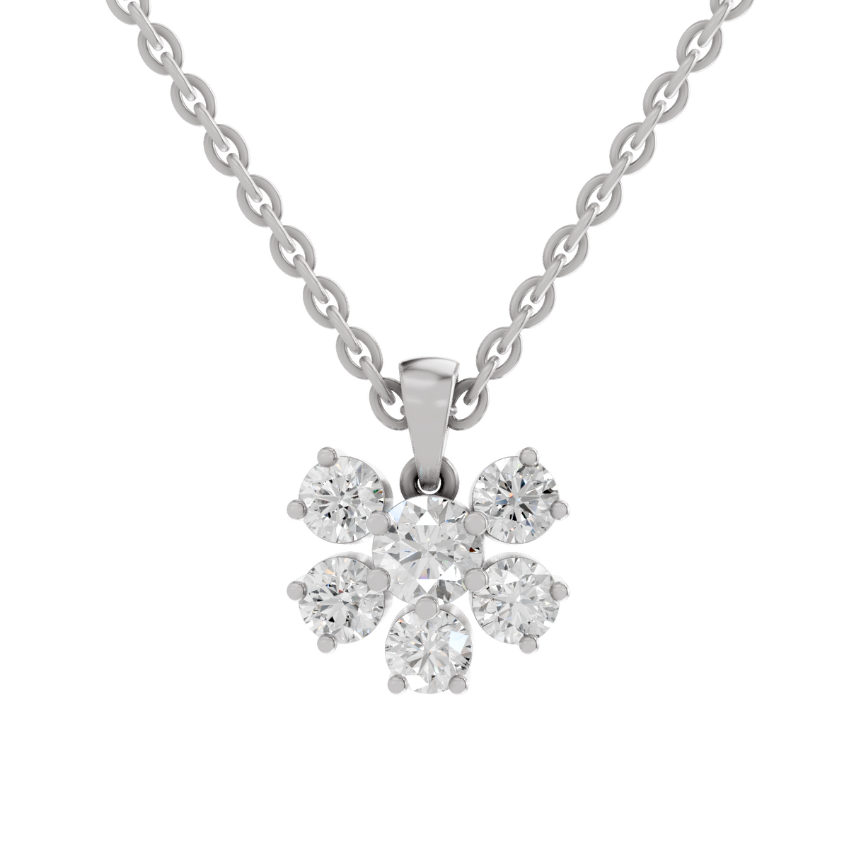 Majestic Bloom Diamond Necklace