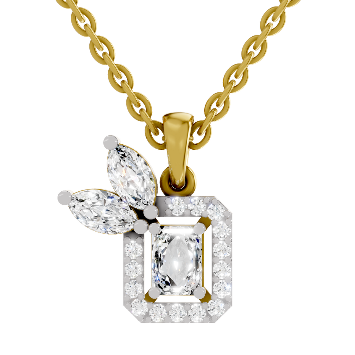 0.96 Carat Eternal Grace Pendant Necklace 14K