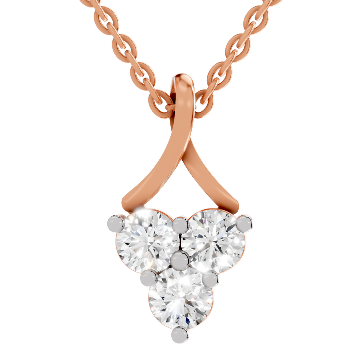 Eternal Spark Trinity Diamond Necklace
