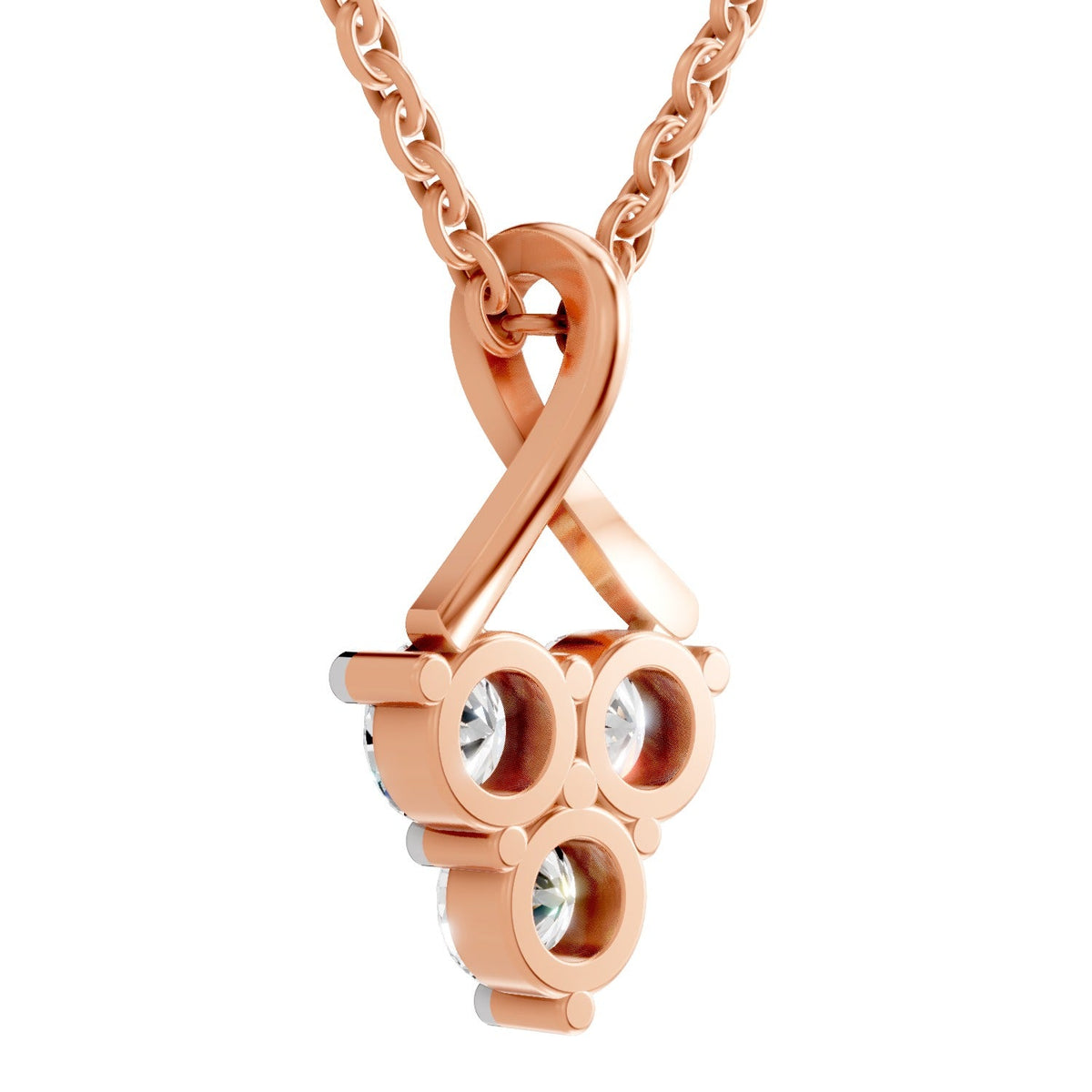 Eternal Spark Trinity Diamond Necklace