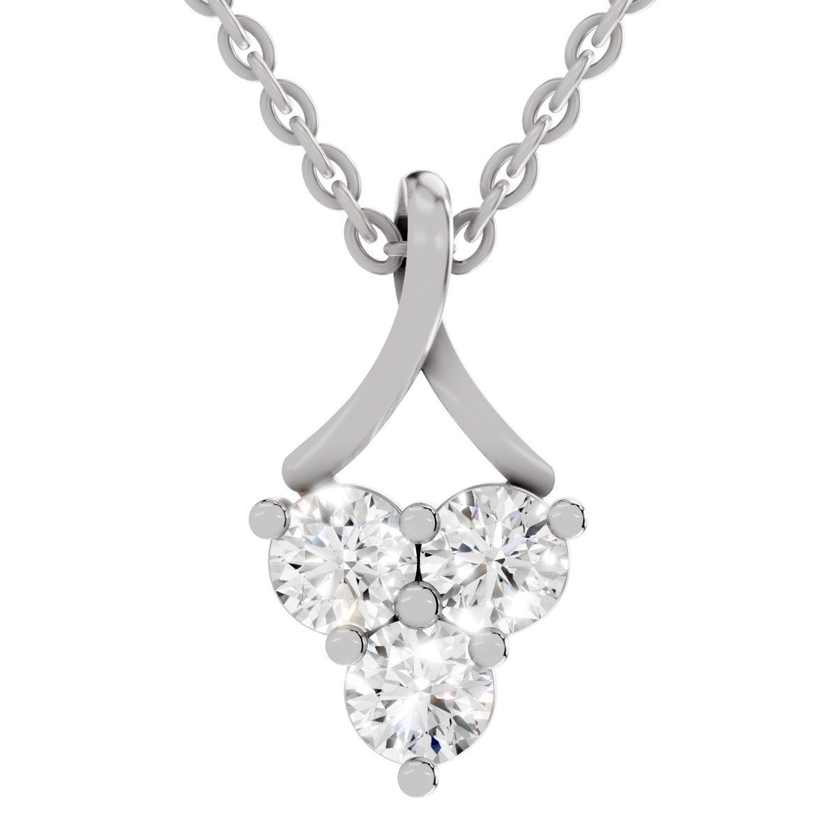 Eternal Spark Trinity Diamond Necklace