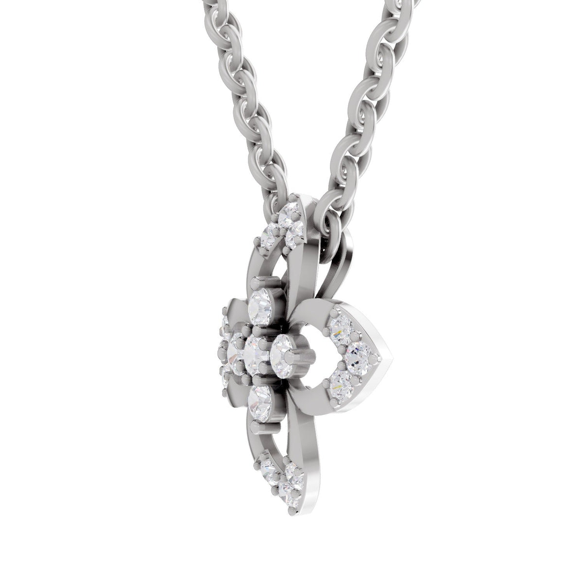 Captivating Floral Diamond Pendant