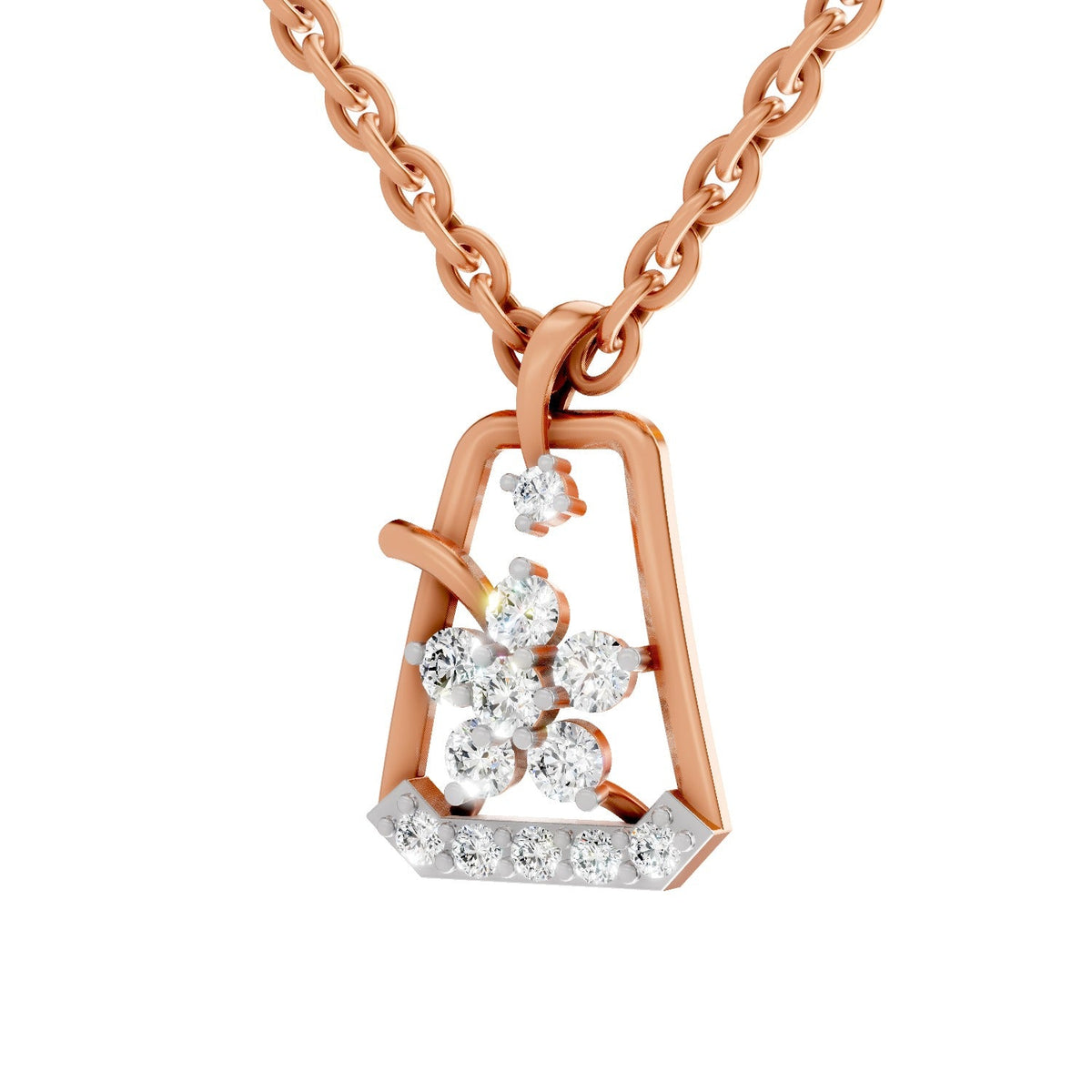 Pristine Blossom Diamond Pendant