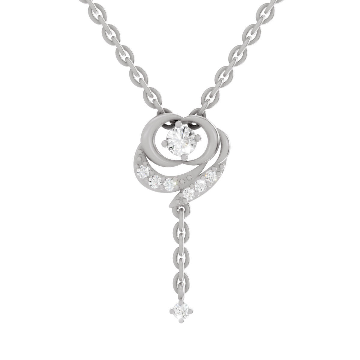 Refined Infinity Diamond Pendant
