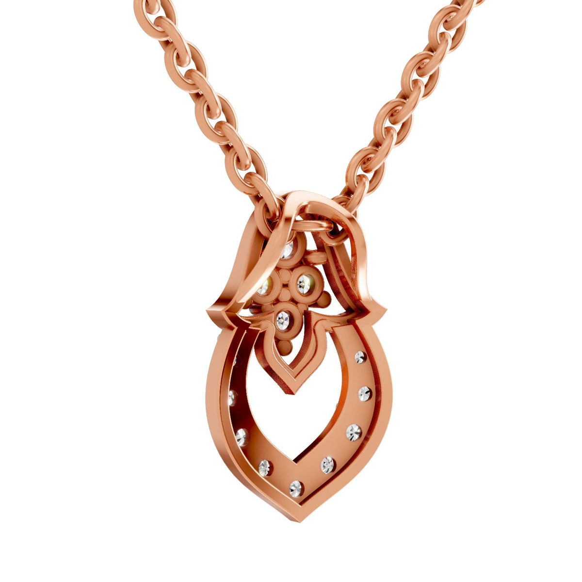 Celestial Teardrop Diamond Pendant