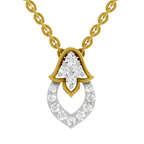 0.3 Carat teardrop Pendant 14K