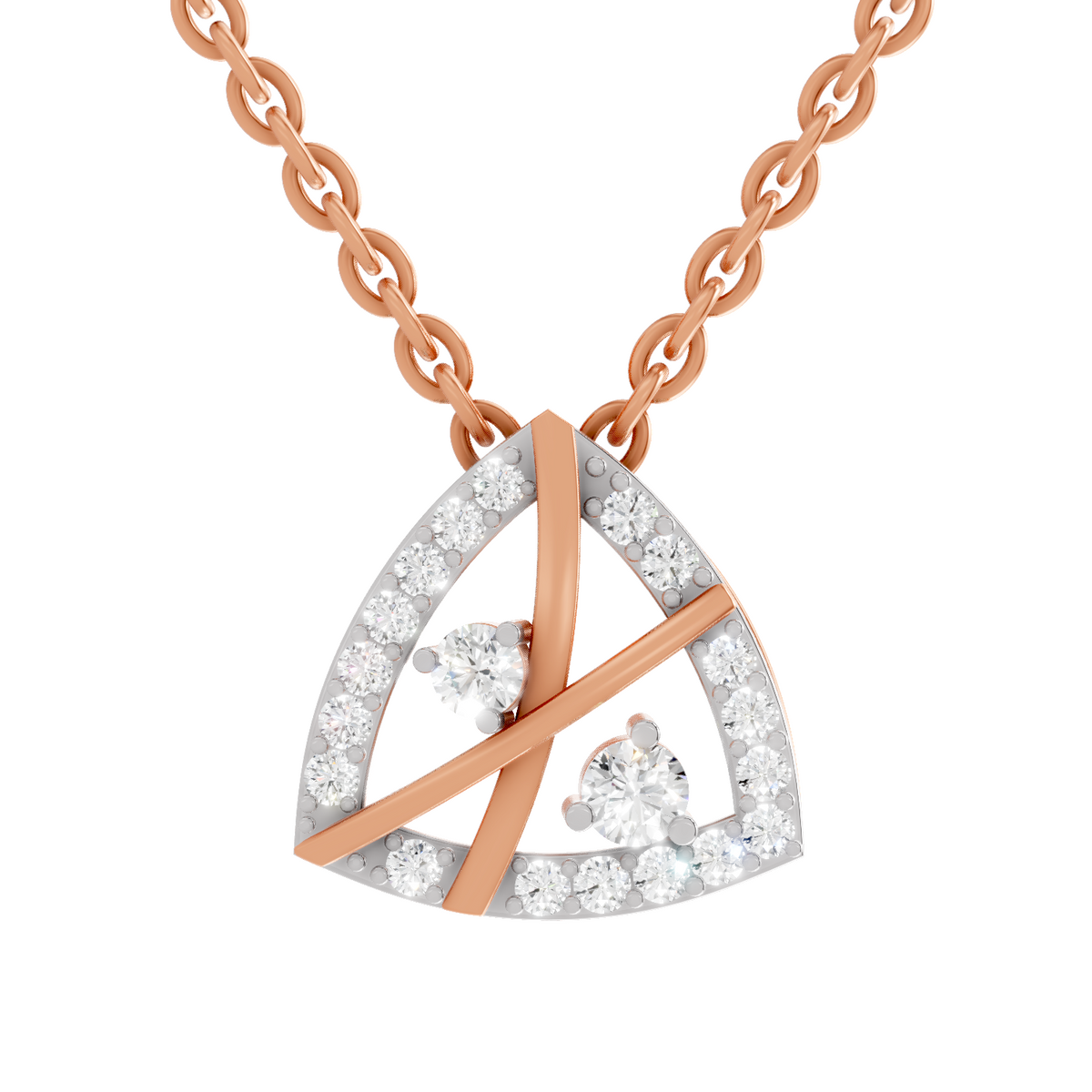 Majestic Spark Trinity Diamond Pendant