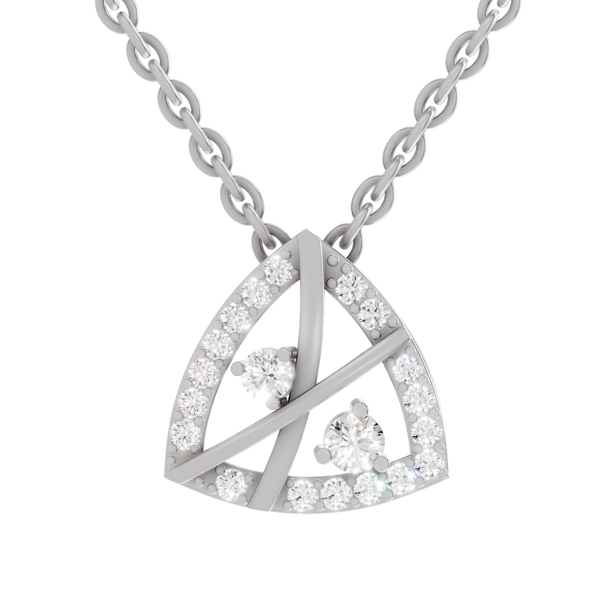 Majestic Spark Trinity Diamond Pendant