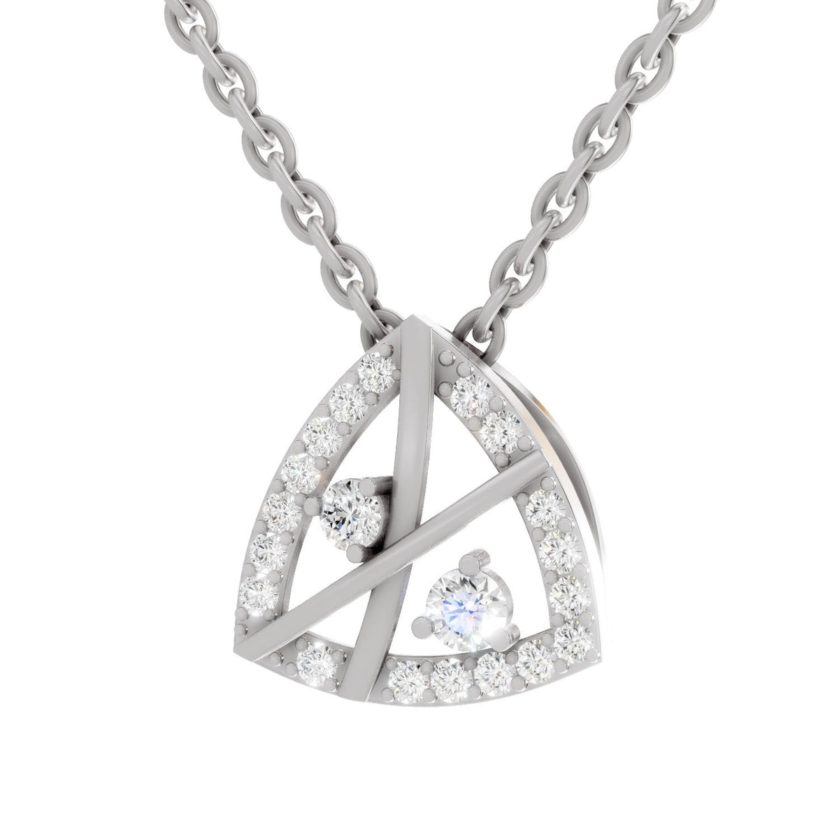 Majestic Spark Trinity Diamond Pendant
