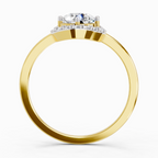 Dreamy Teardrop Halo Diamond Ring