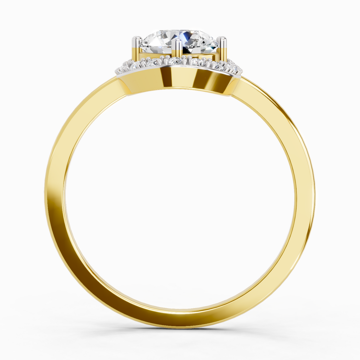 Dreamy Teardrop Halo Diamond Ring