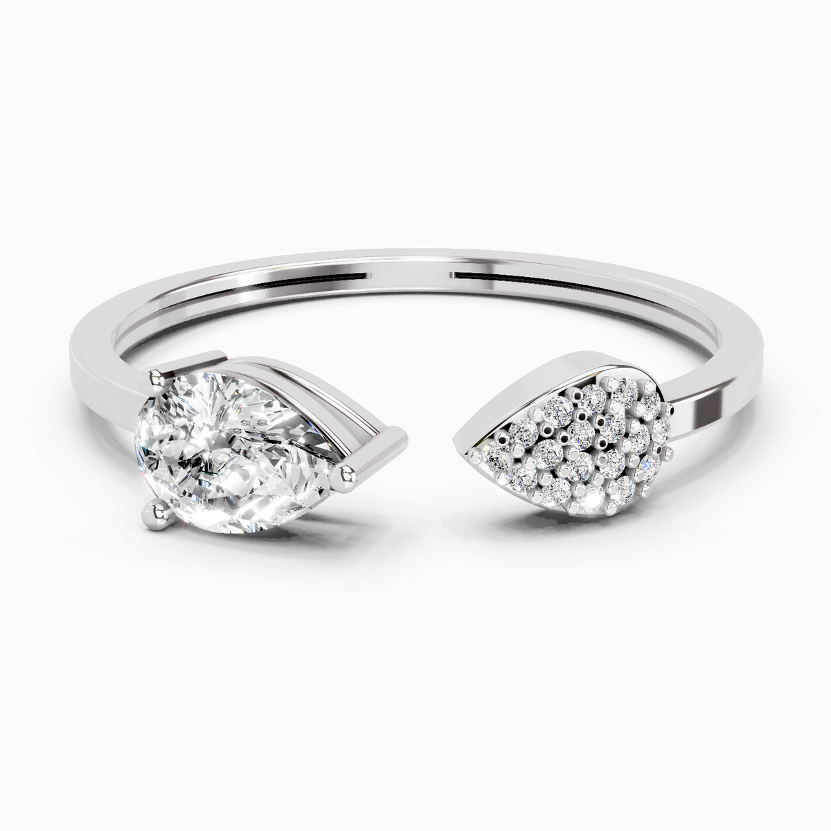 Regal Pear Diamond Ring
