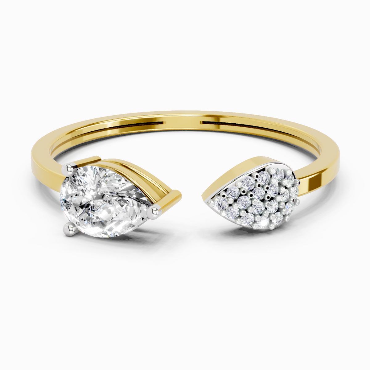Regal Pear Diamond Ring