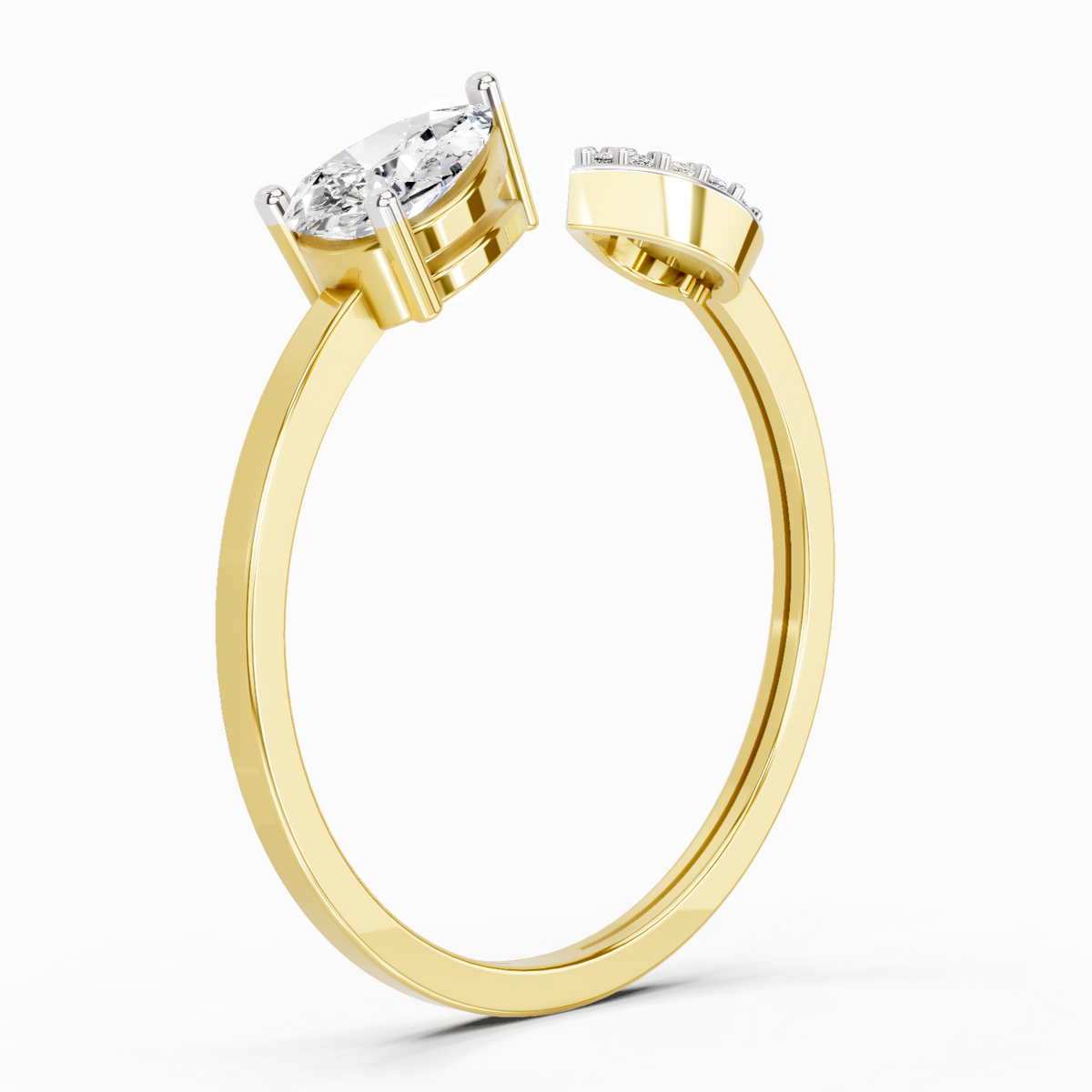 Regal Pear Diamond Ring