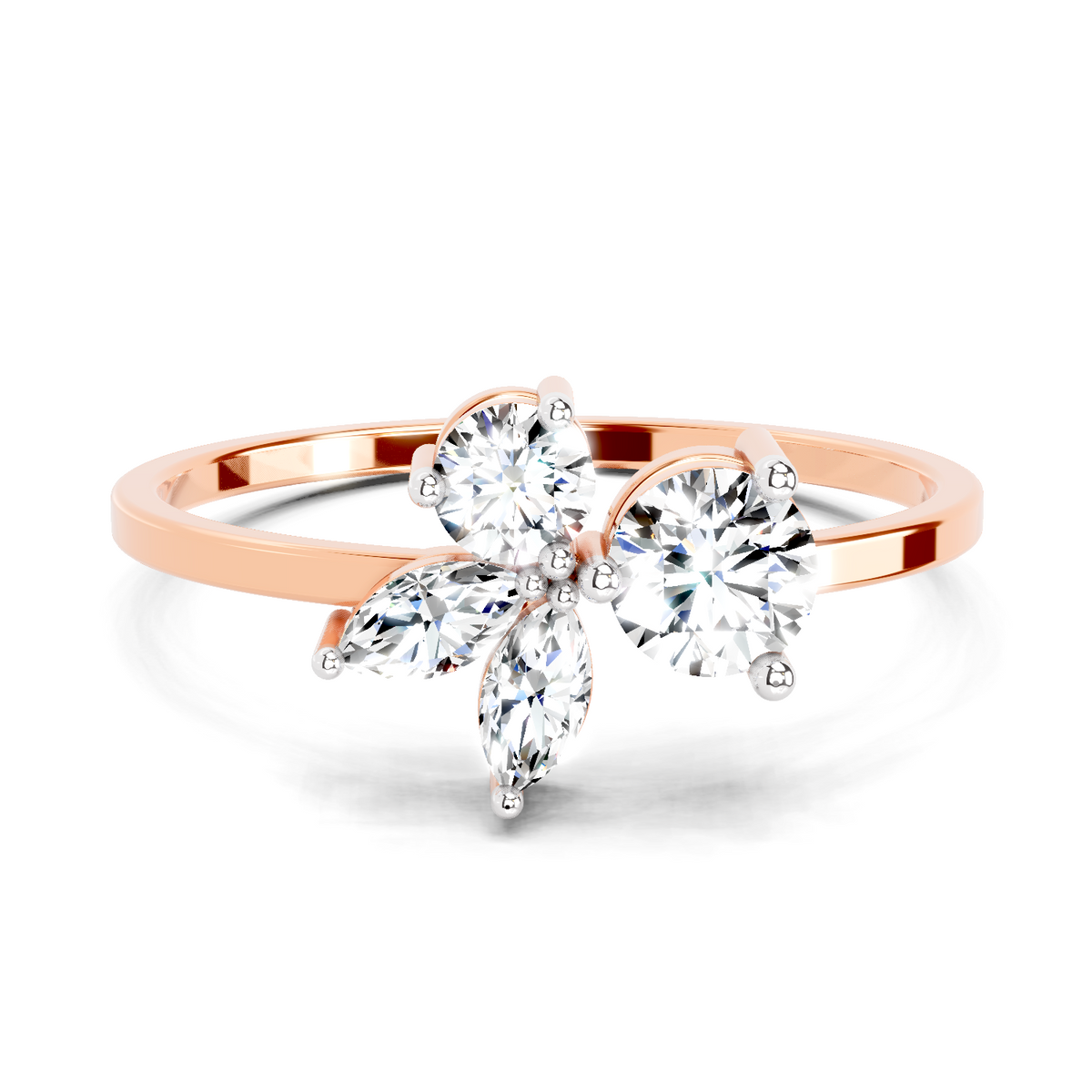 Luminous Marquise Cluster Diamond Ring
