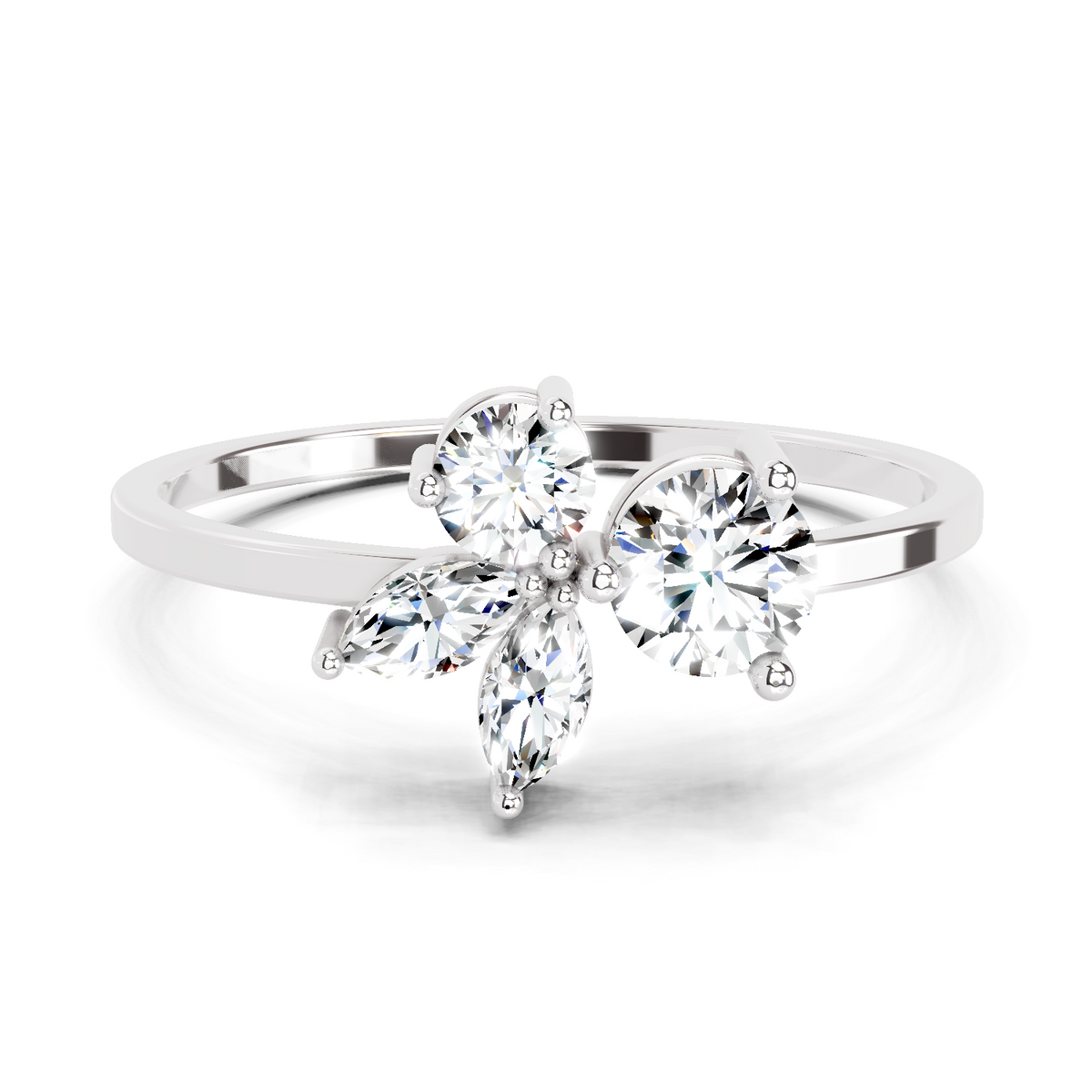 Luminous Marquise Cluster Diamond Ring