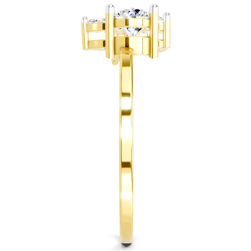 Luminous Marquise Cluster Diamond Ring