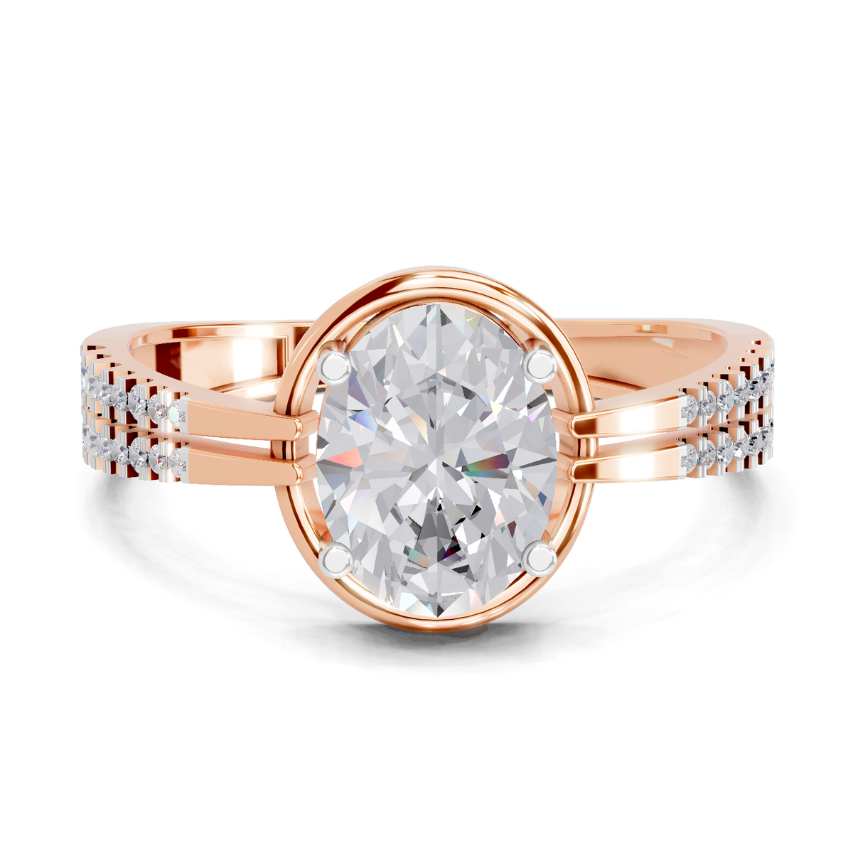 Dreamy Oval Celeste Diamond Engagement Ring