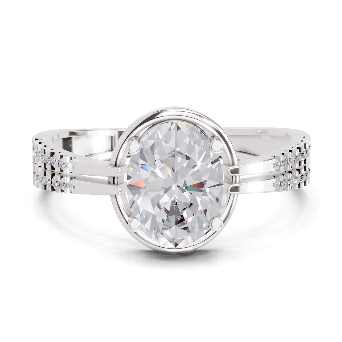 Dreamy Oval Celeste Diamond Engagement Ring