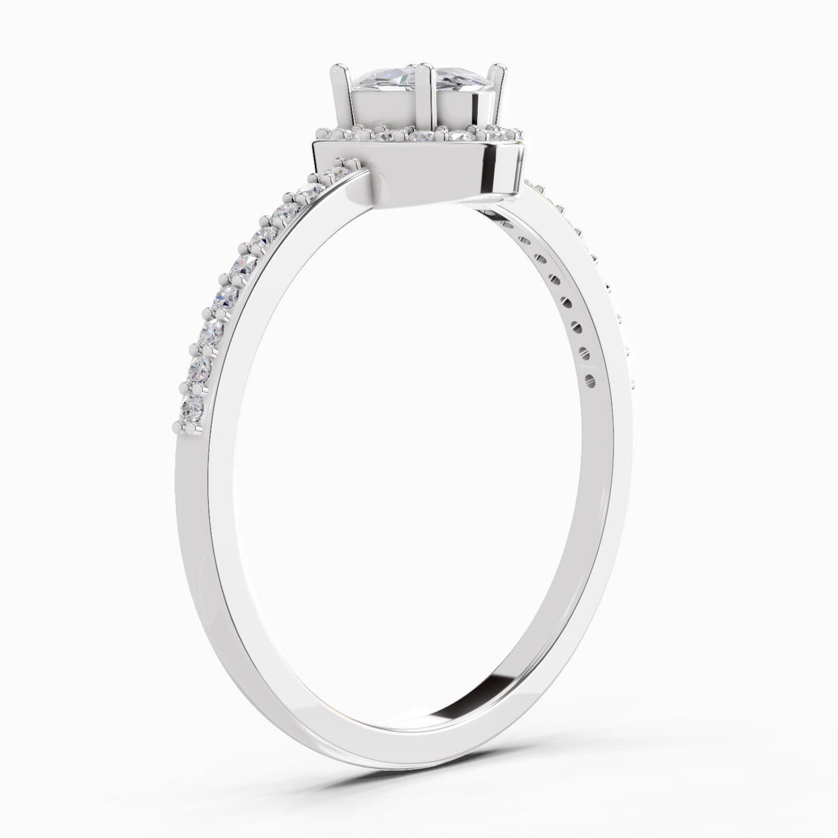 Ethereal Oval Halo Diamond Ring