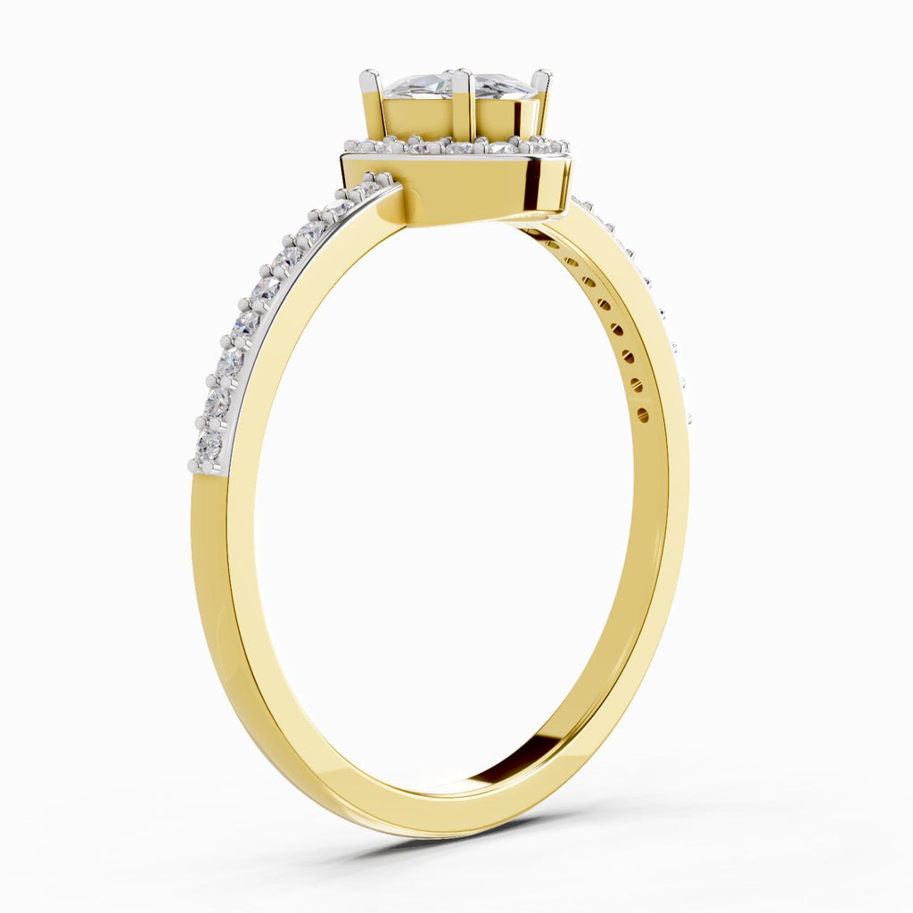 Ethereal Oval Halo Diamond Ring