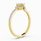 Ethereal Oval Halo Diamond Ring