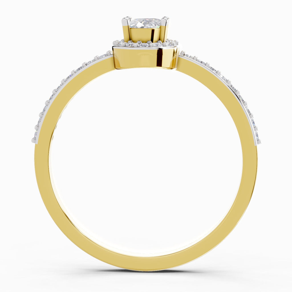 Ethereal Oval Halo Diamond Ring